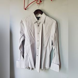 Club Monaco French Cuff Grey Dress Shirt